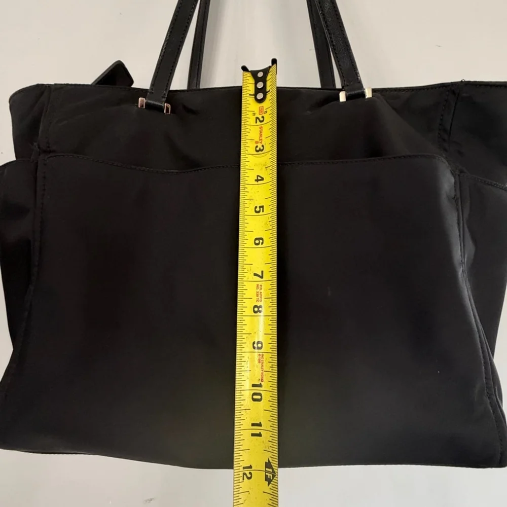 Kate Spade New York Women’s Designer Black Nylon Travel Tote Shoulder Weekender